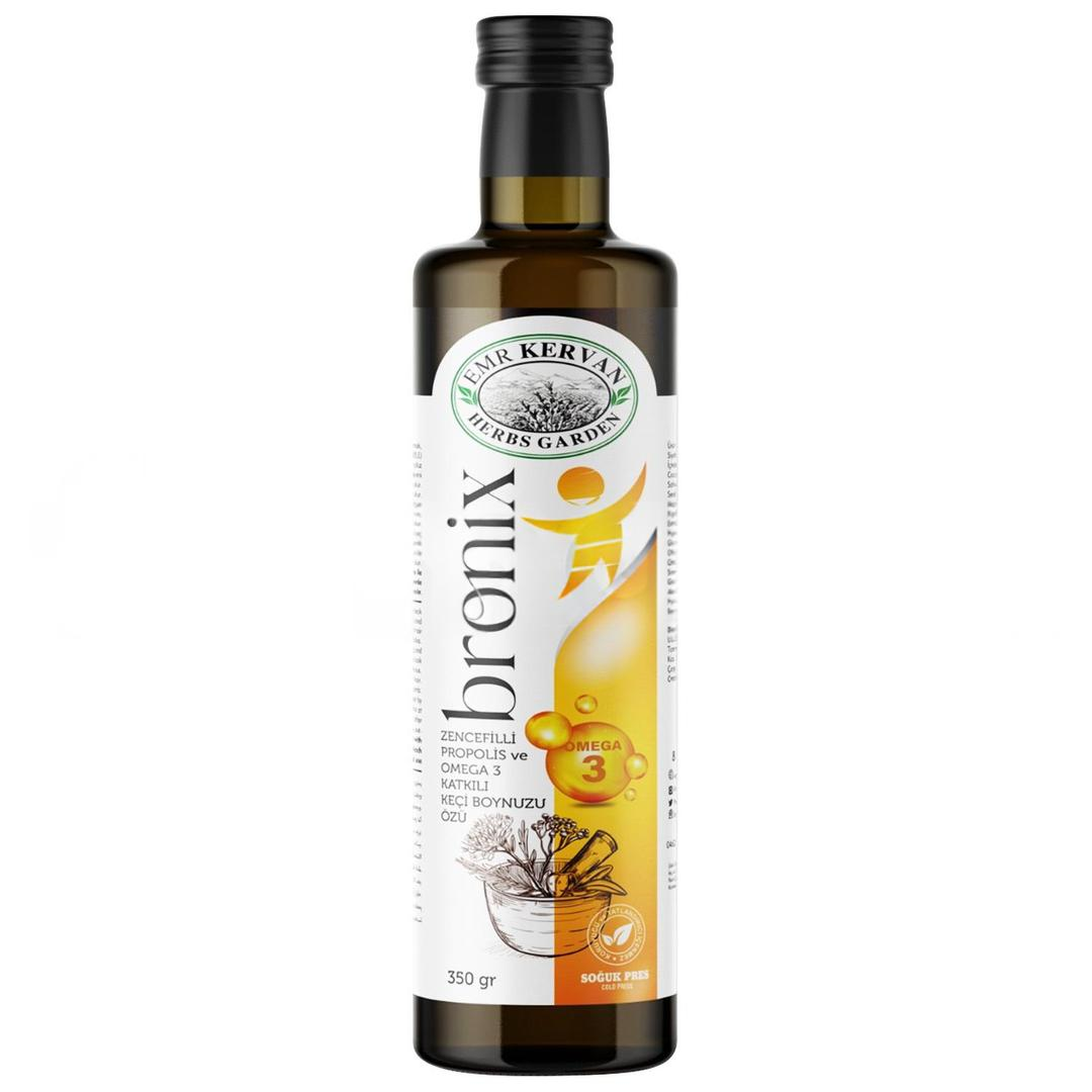 Emr Kervan Herbs Garden Bronix Zencefil Propolis Omega 3 Katkılı Keçiboynuzu Özü 350 gr