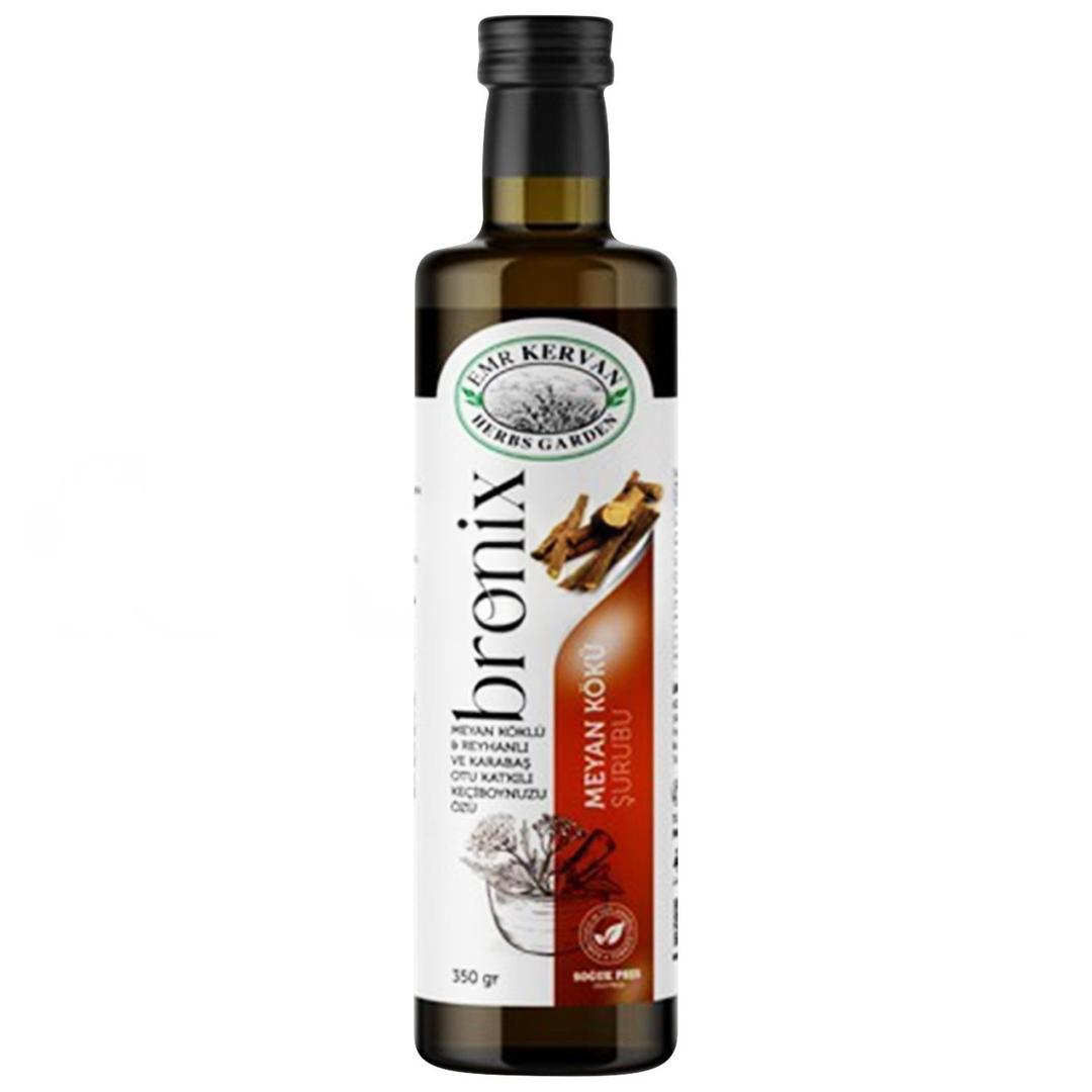 Emr Kervan Herbs Garden Bronix Meyan Köklü Reyhanlı ve Karabaş Otu Katkılı Keçiboynuzu Özü 350 gr