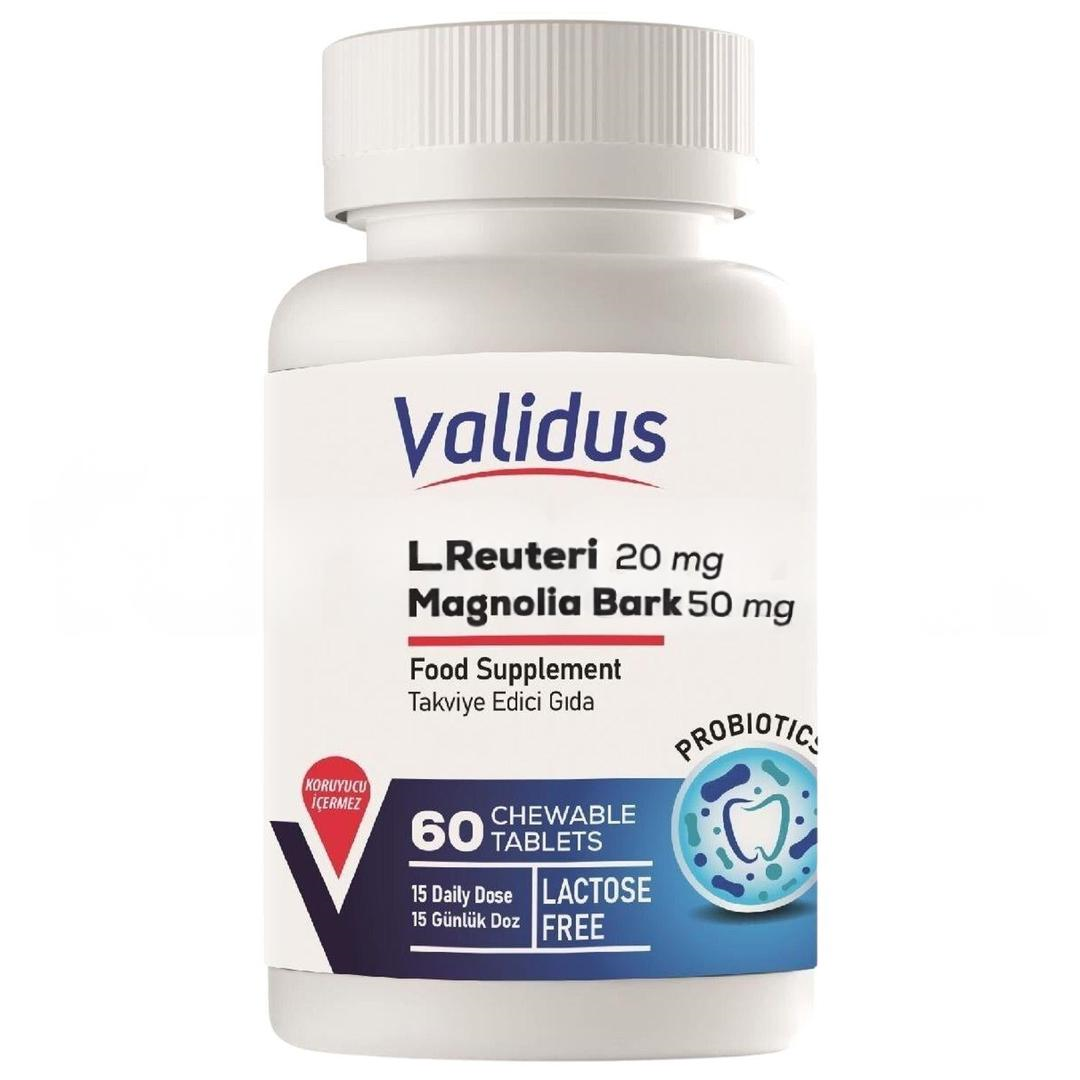 Validus Dental Probiotic Magnolia Bark Extract 60 Chewable Tablet