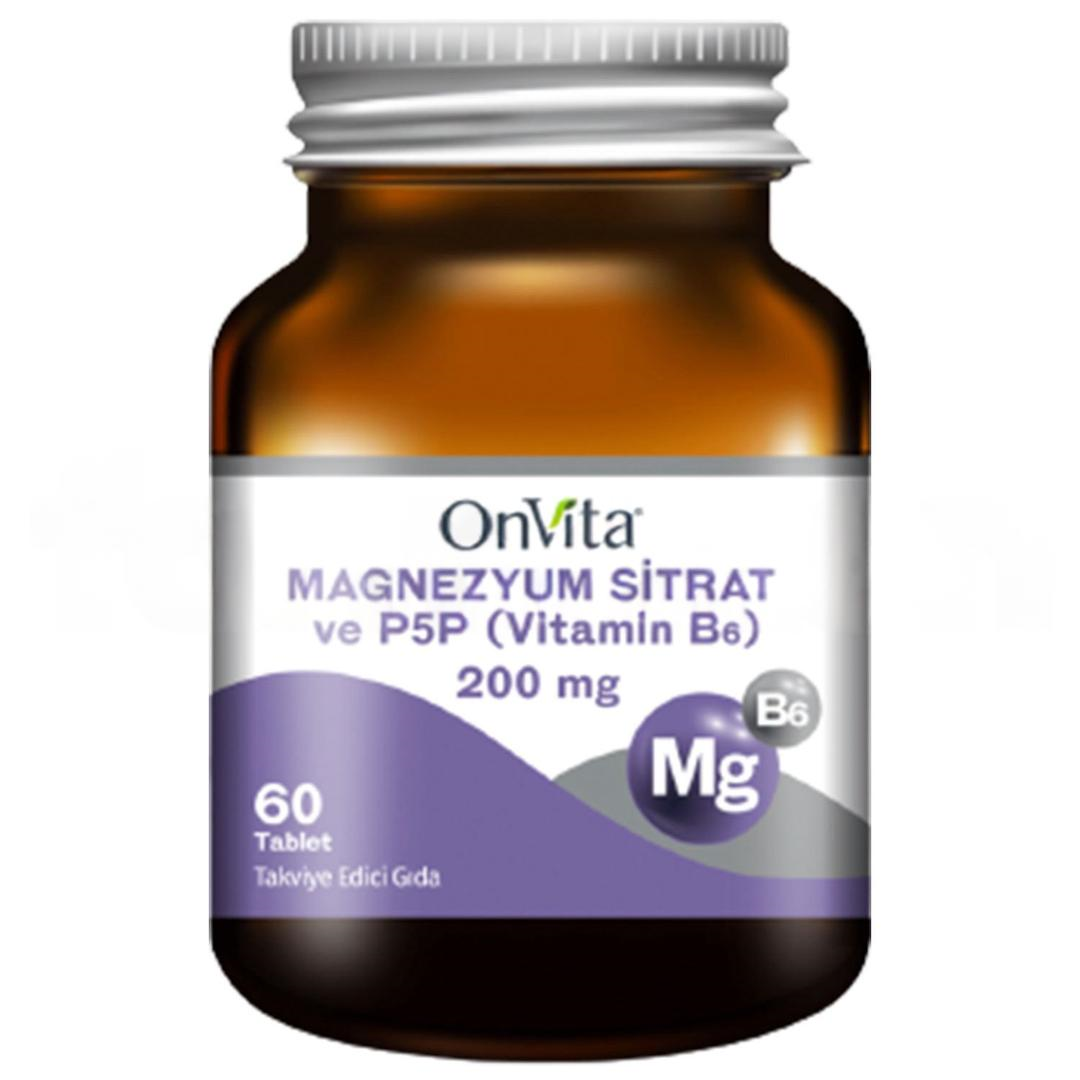 Onvita Magnezyum Sitrat & P5P 60 Tablet