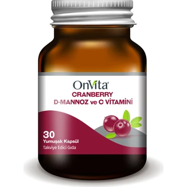 Onvita Cranberry D-Mannoz C Vitamini 30 Kapsül