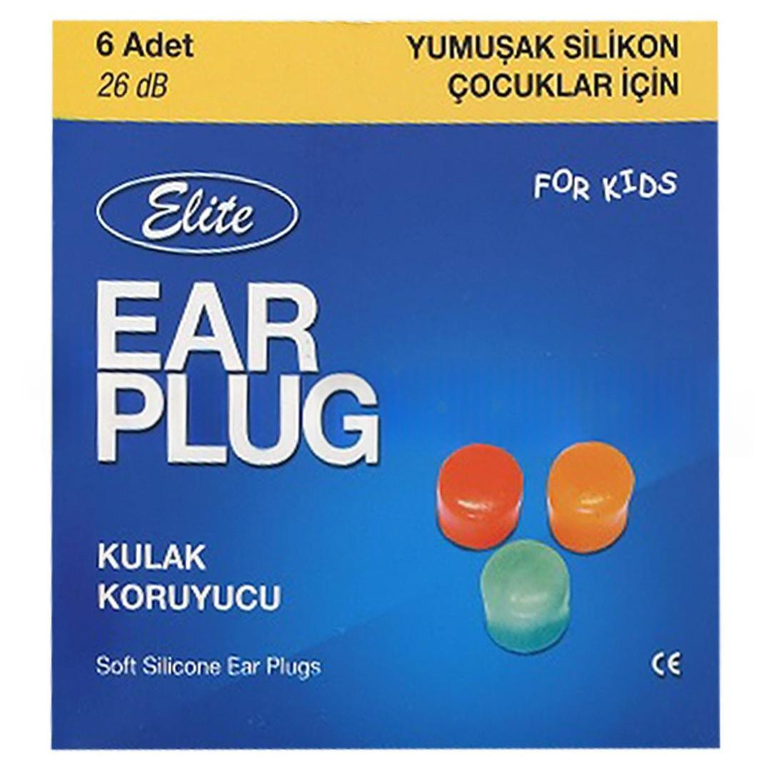 Elite Silikon Kulak Tıkacı Çocuk 6'lı