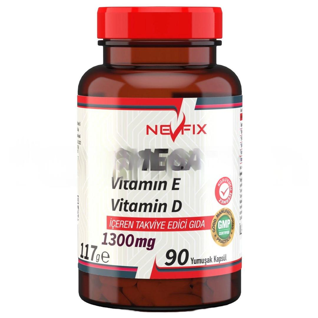 Nevfix Omega 3 Balık Yağı 1300 mg 90 Yumuşak Kapsül