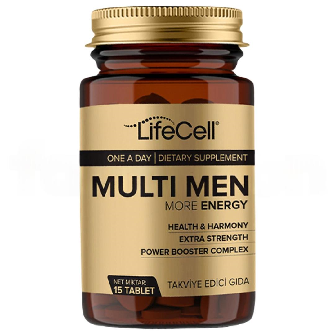 Lifecell Multi Men Power Booster Complex More Energy Erkeklere Özel Multivitamin Desteği 10 gr