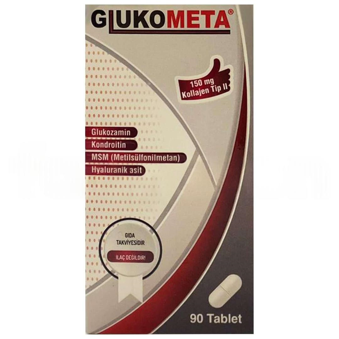 Glukometa Glukozamin Kondroitin MSM Hyaluranik Asit 90 Tablet