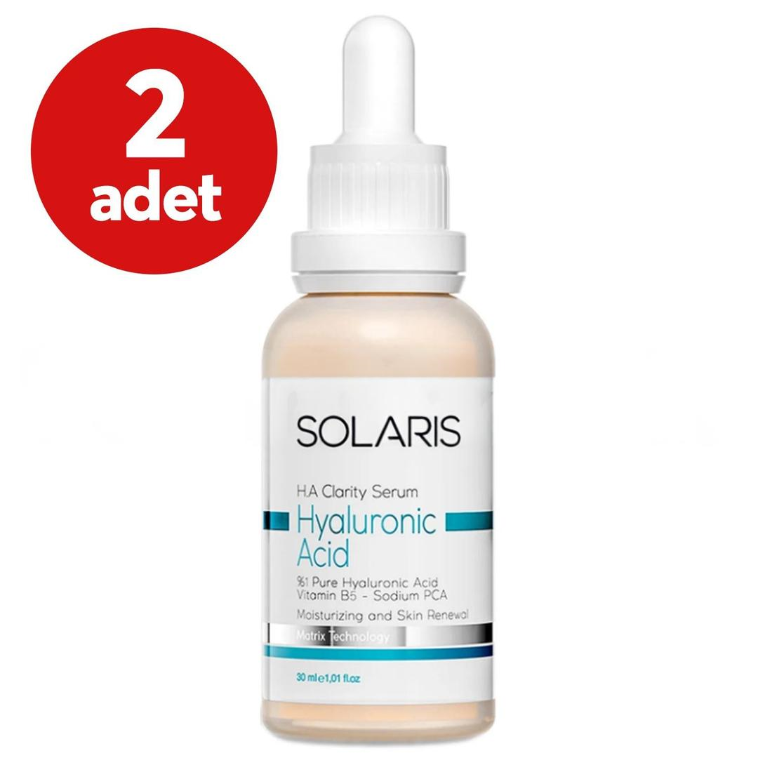 Solaris Nemlendirici Hyaluronik Asit Cilt Bakım Serumu Hyaluronic Acid Vitamin B5 30 ml - 2 Adet