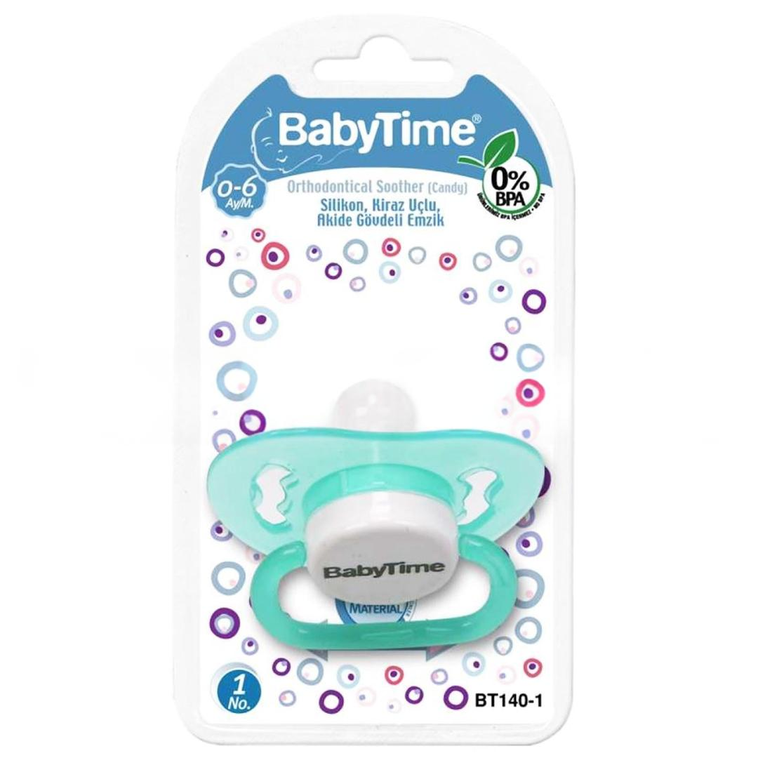 Baby Time BT141-2 Silikon Kiraz Uç Akide Gövdeli Emzik No: 2