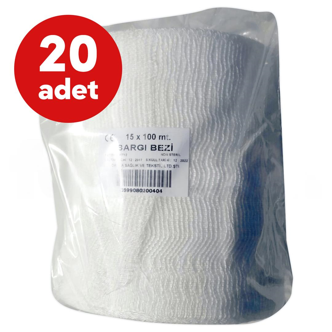 Damla Sağlık Sargı Bezi 15cm x 100m - 20 Adet
