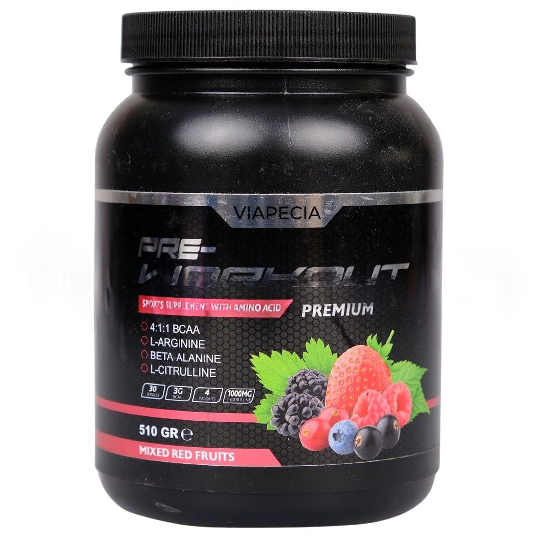Viapecia Pre-Workout Premium Kırmızı Meyve Aromalı 510 gr