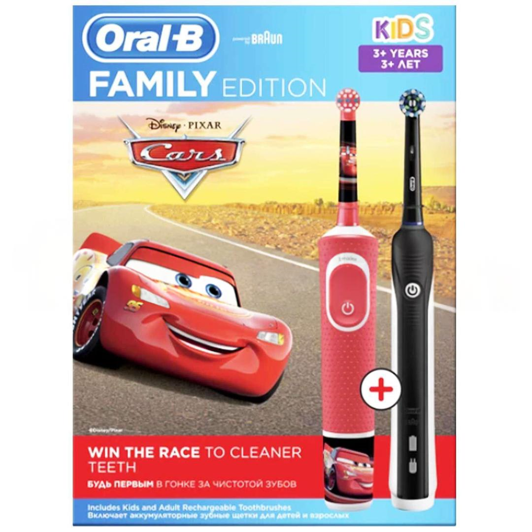 Oral-B 700 Şarj Edilebilir Diş Fırçası Aile Seti - Cars + Pro 1