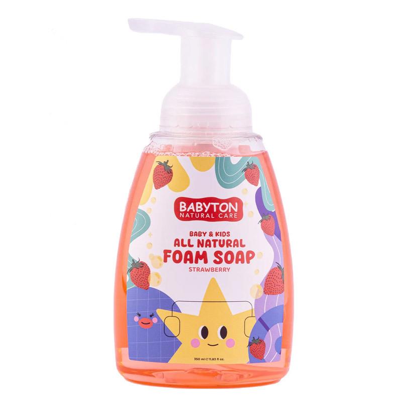 Babyton Çocuklar İçin Doğal Köpük Sabun Çilek 350 ml
