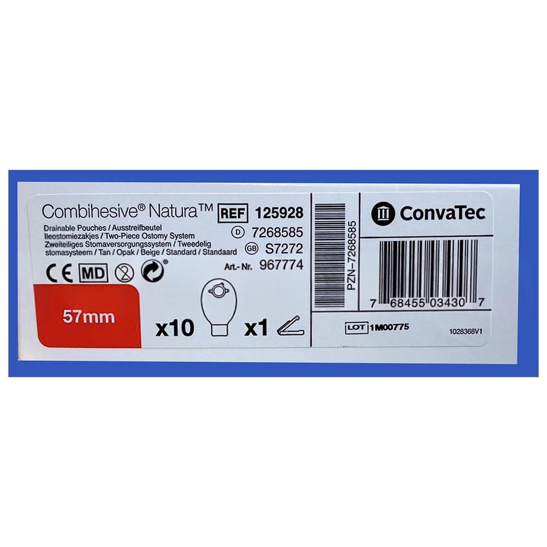 Convatec 125928 Kolostomi-İleostomi Torbası Adaptör için Filtresiz Alttan Klipsli Boşaltmalı 57 mm 10'lu - 1 Kutu