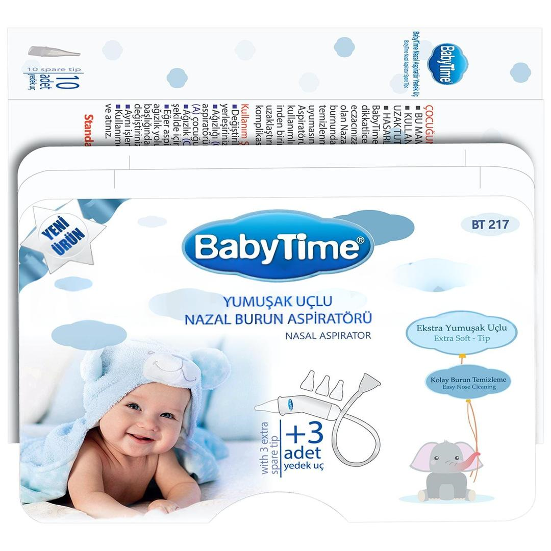 Baby Time Yumuşak Uçlu Nazal Aspiratör + Yedek Uç BT961