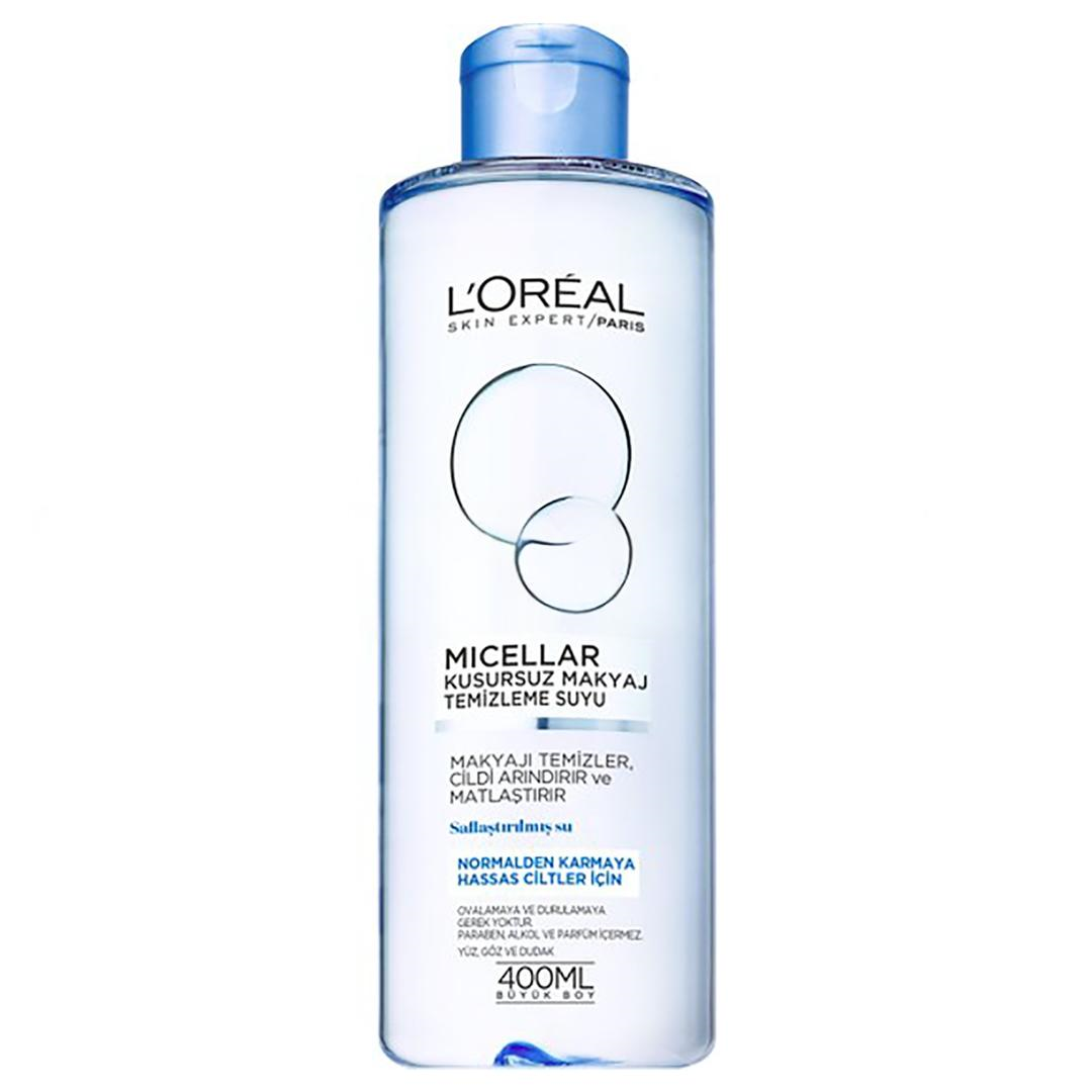 L'Oreal Paris Micellar Kusursuz Makyaj Temizleme Suyu Normal Ciltler için 400 ml