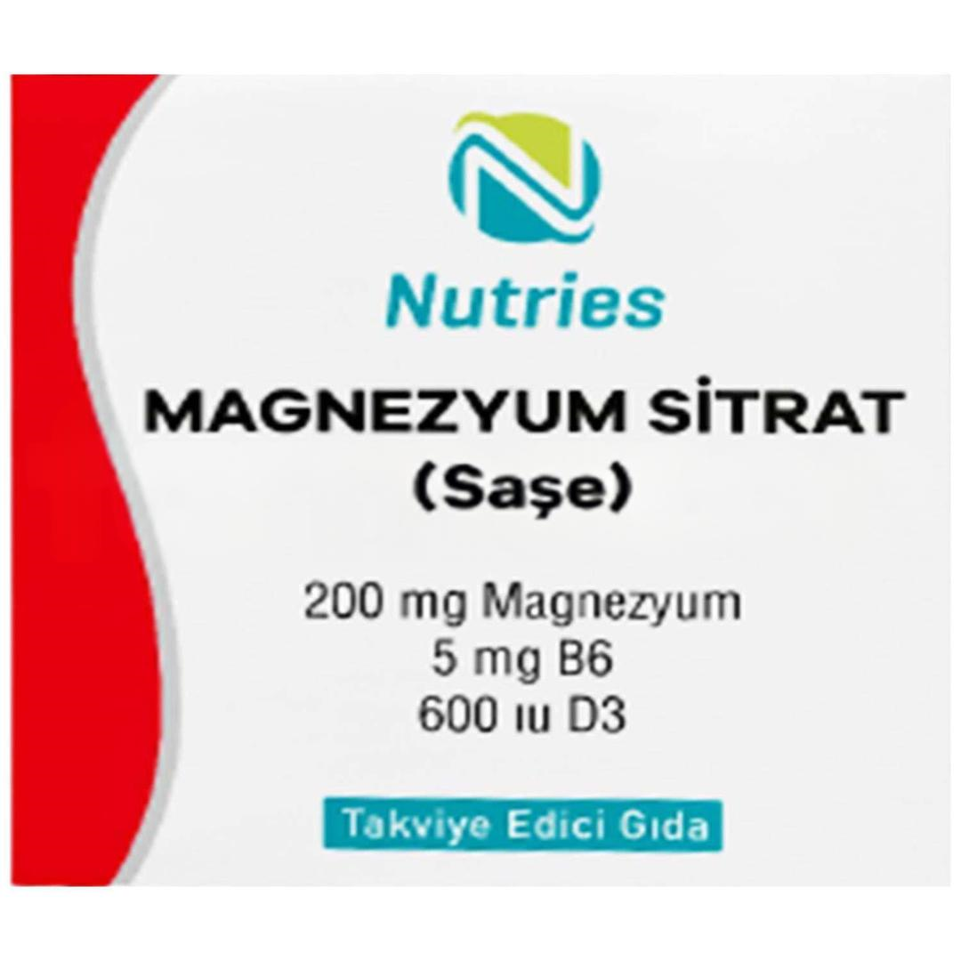 Nutries Magnezyum Sitrat 30 Saşe