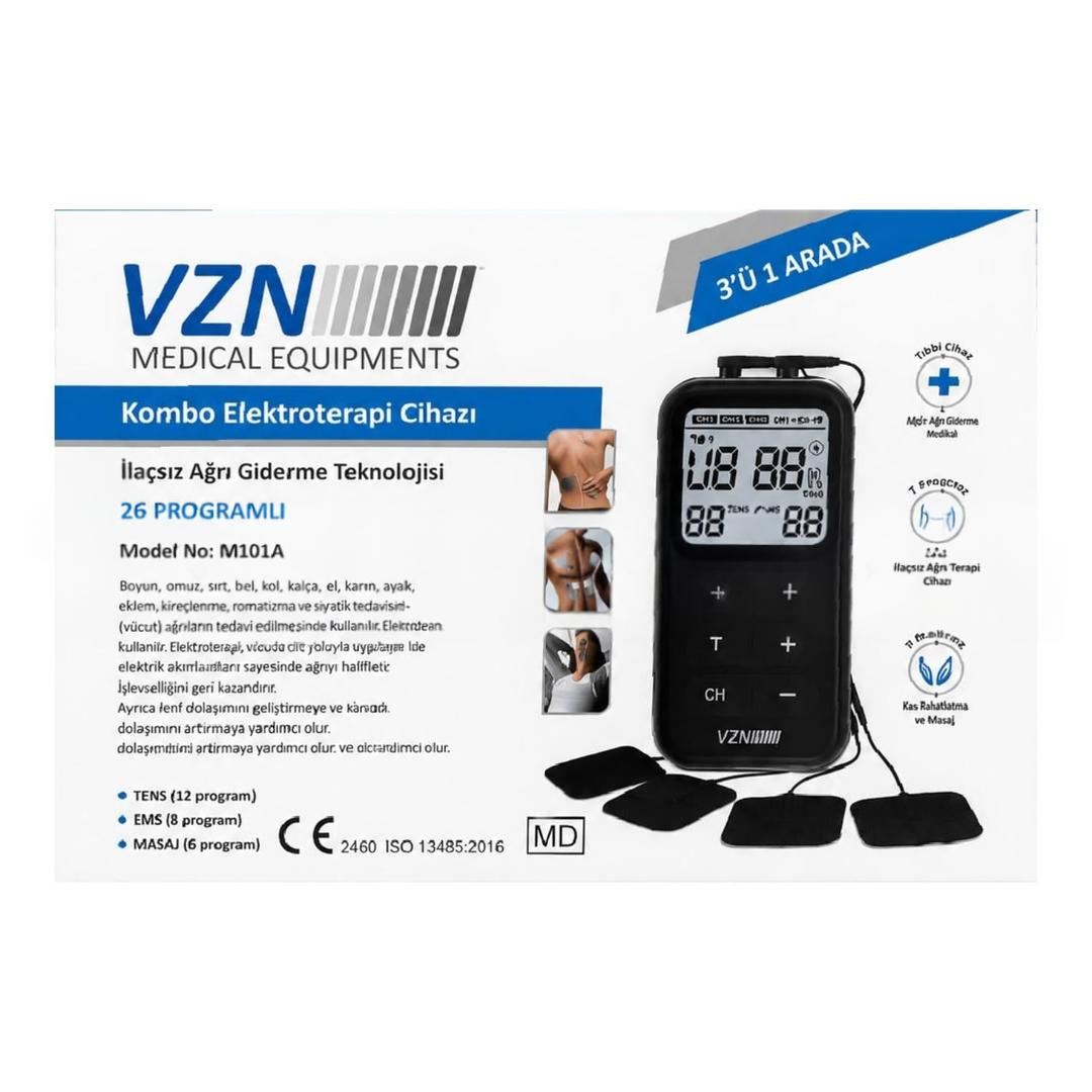 VZN Kombo Tens Cihazı M101A 26 Programlı İlaçsız Ağrı Giderme Cihazı