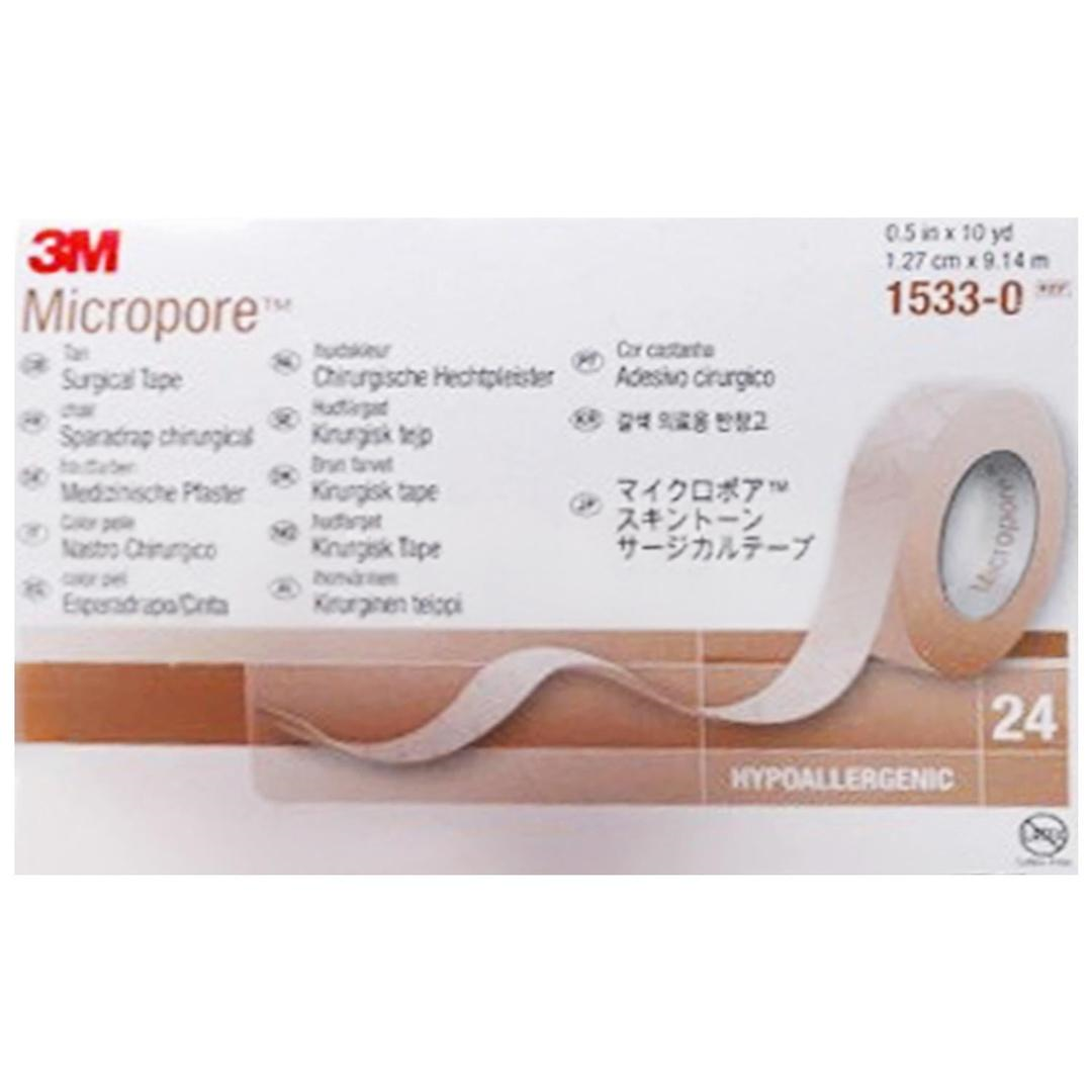 3M 1533-0 Micropore Hipoallerjenik Flaster 1.25 cm x 9.1 m