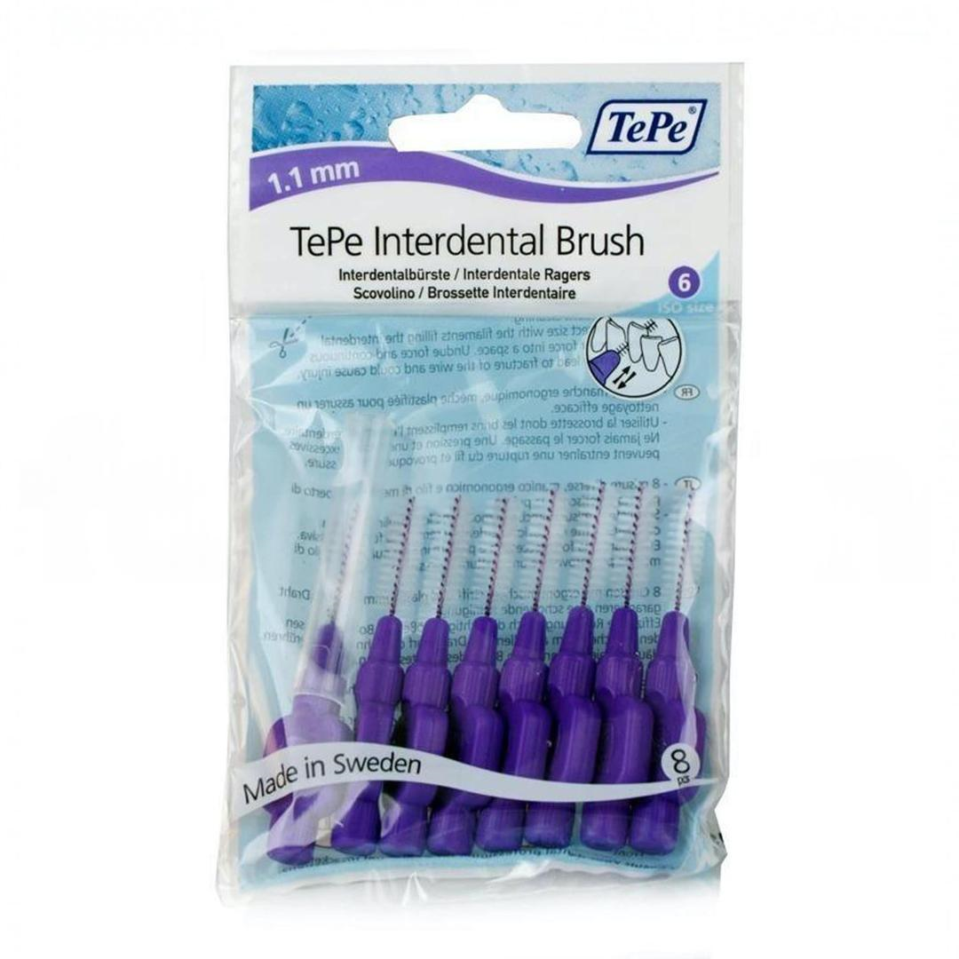 Tepe Arayüz Fırçası Mor 1,1 mm Size 6 - 8'li Paket