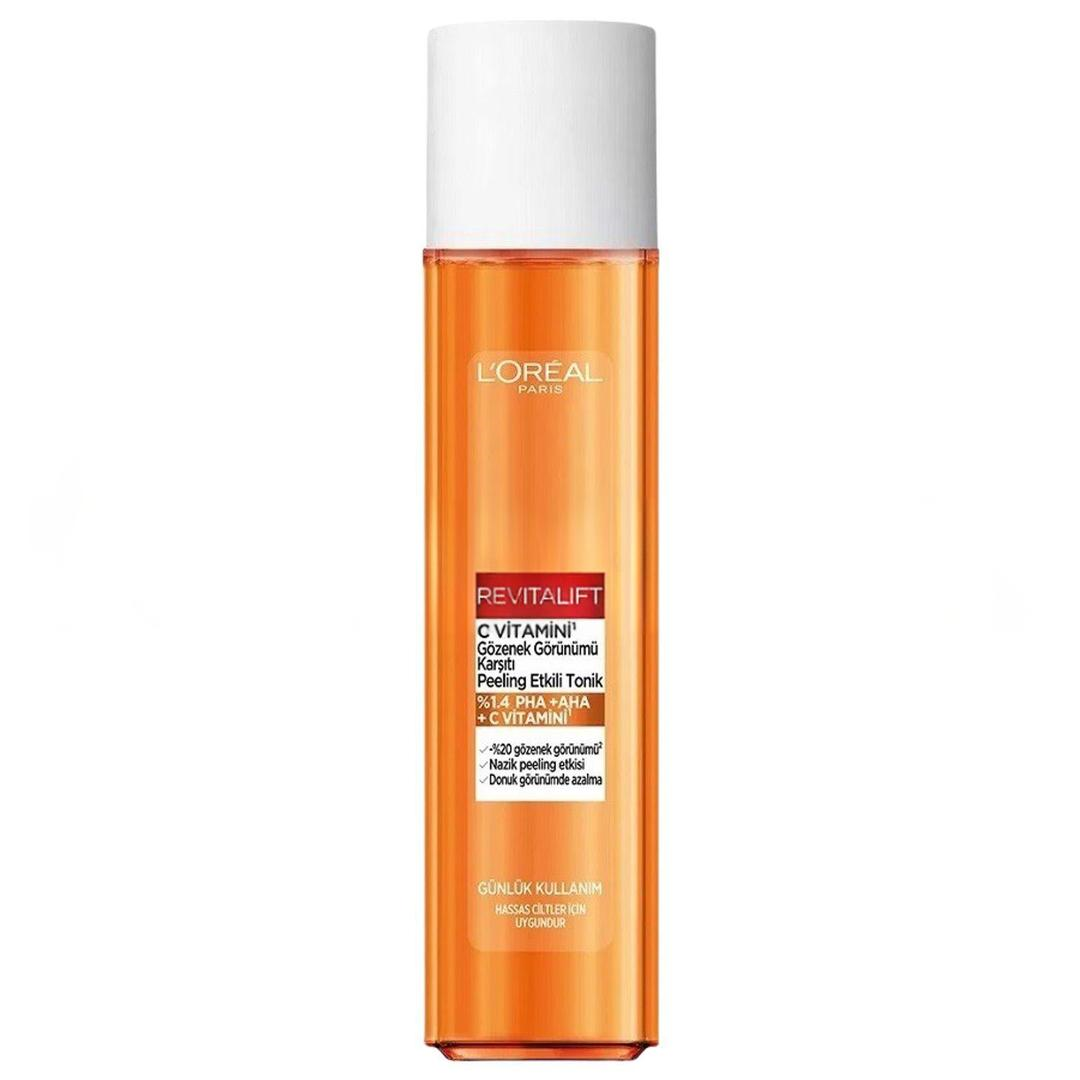 L'Oreal Paris Revitalift C Vitamini Gözenek Görünümü Karşıtı Peeling Etkili Tonik 180 ml