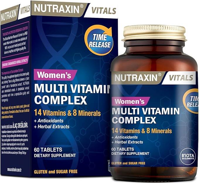 NUTRAXIN VITALS FOR WOMEN MULTIVITAMIN MINERAL COMPLEX 60 TABLET