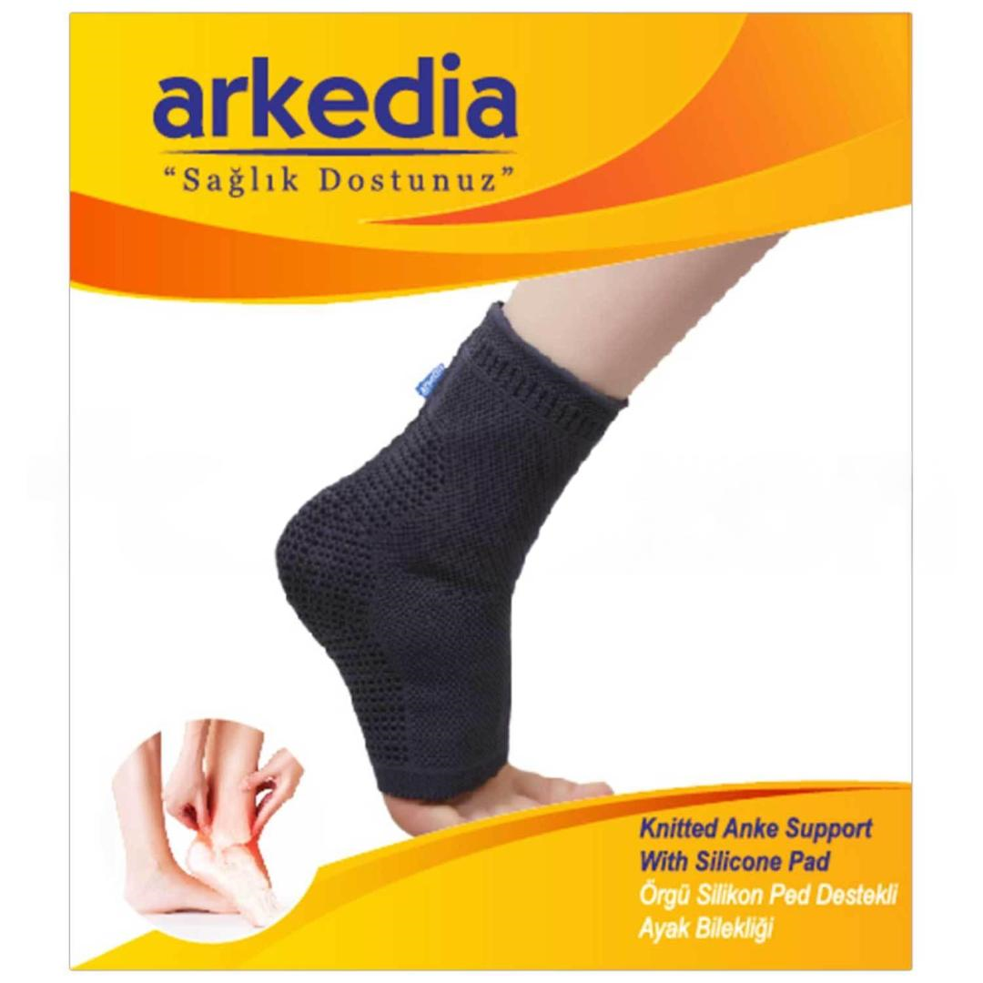 Arkedia 220 Örgü Silikon Ped Destekli Ayak Bilekliği Medium