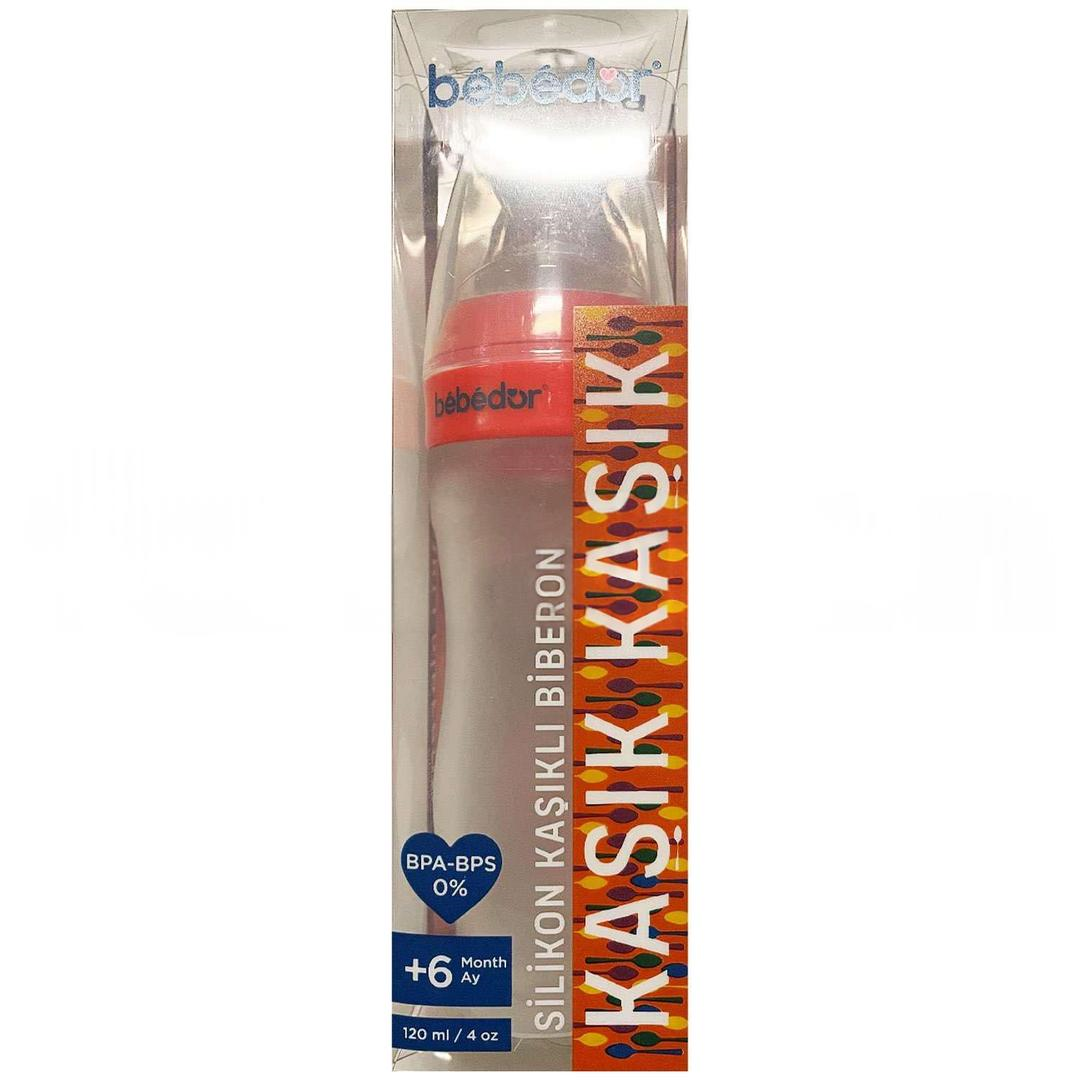 Bebedor 7509 Silikon Kaşıklı Biberon 120 ml