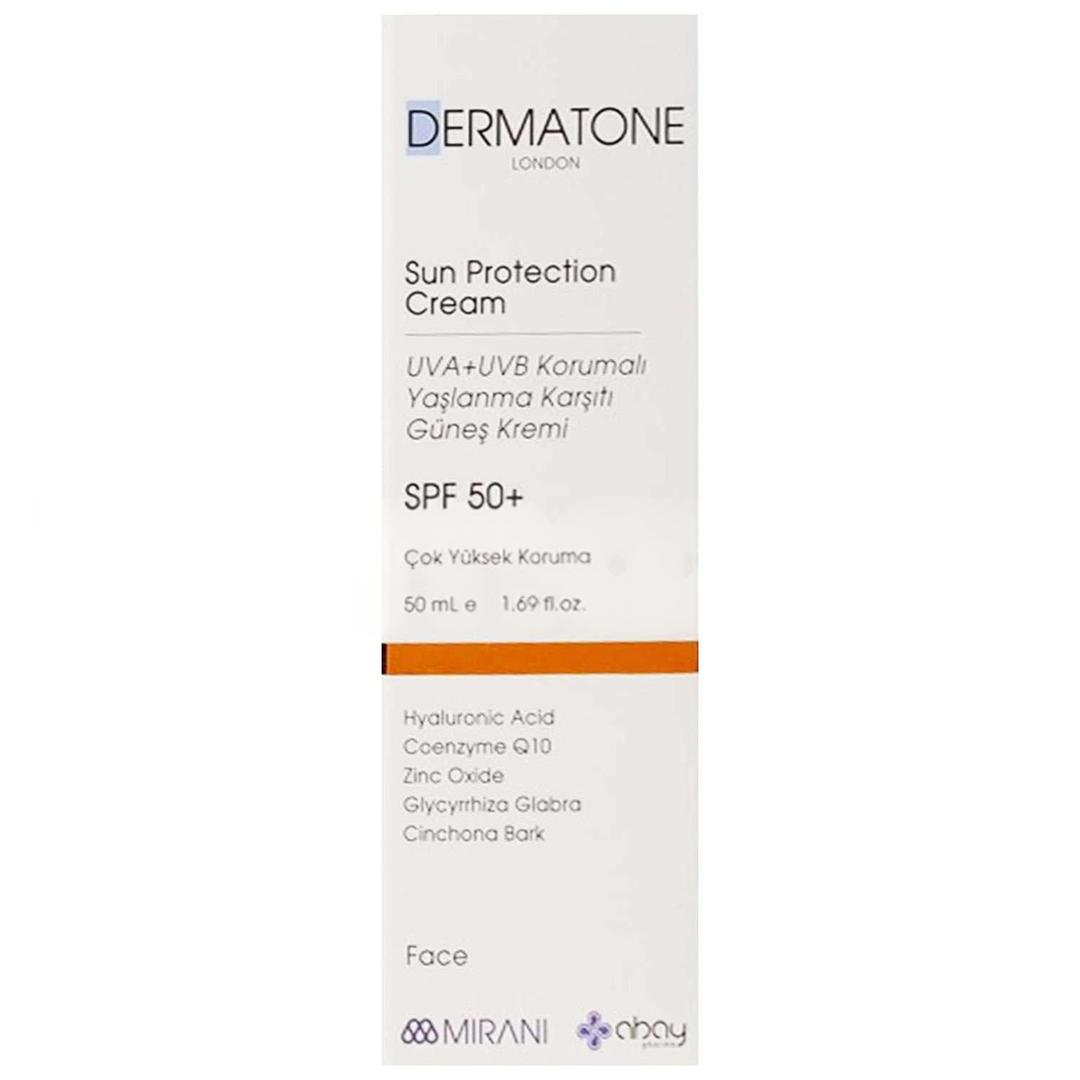Dermatone Sun Protection Cream SPF50+ UVA + UVB Korumalı Yaşlanma Karşıtı Güneş Kremi 50 ml