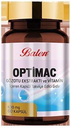 Balen Optimac Gözotu Ekstratı Vitamin 630 mg İçeren 60 Kapsül