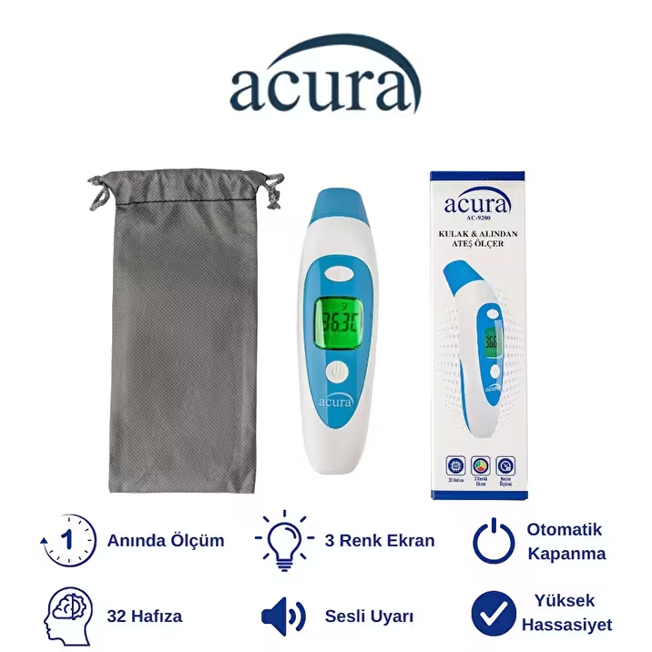 Acura AC-9280 Kulaktan & Alından Ateş Ölçer