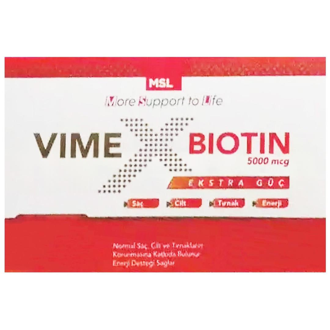 MSL Vimex Biotin 5 mg 60 Tablet