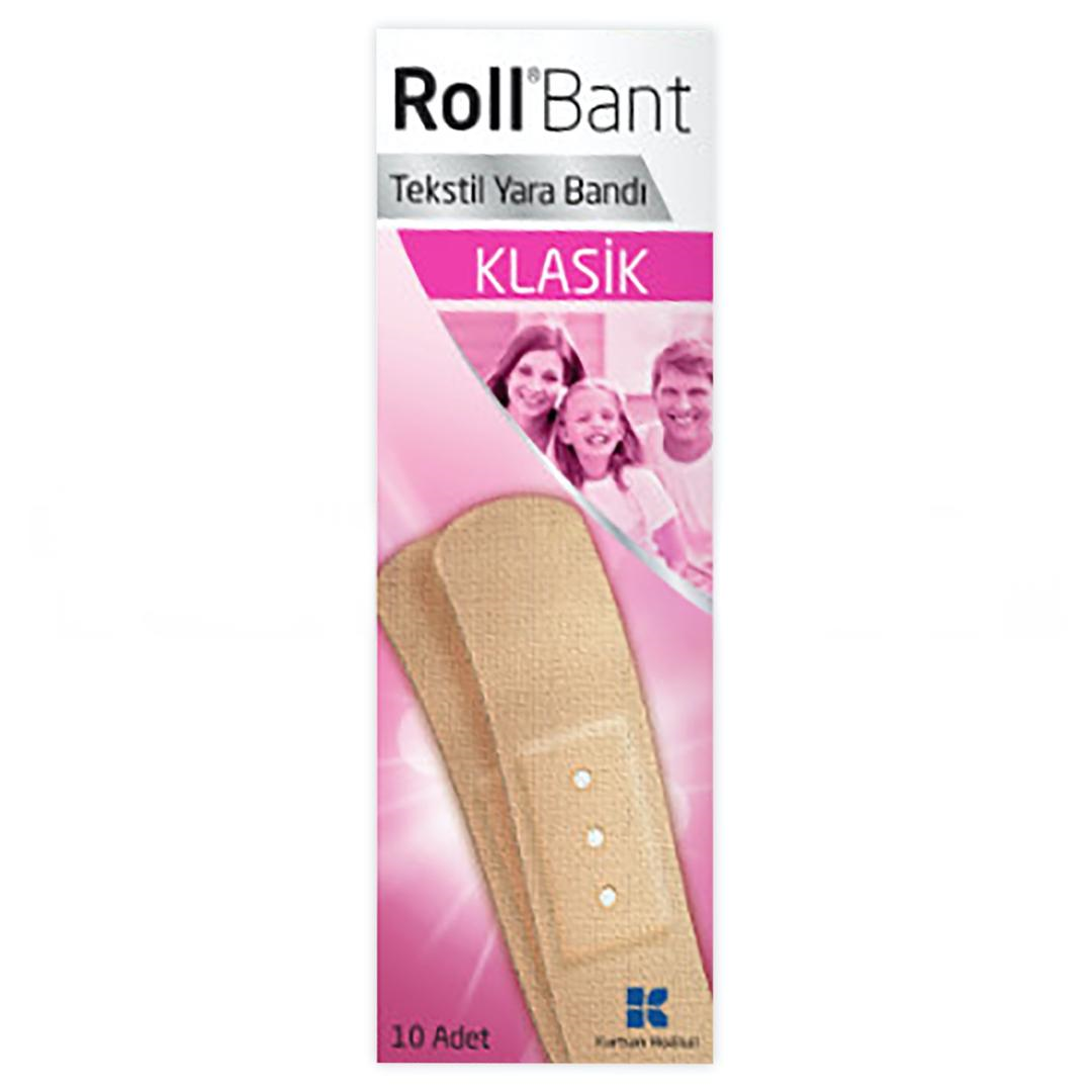 Roll Bant Tekstil Yara Bandı Klasik 10'lu