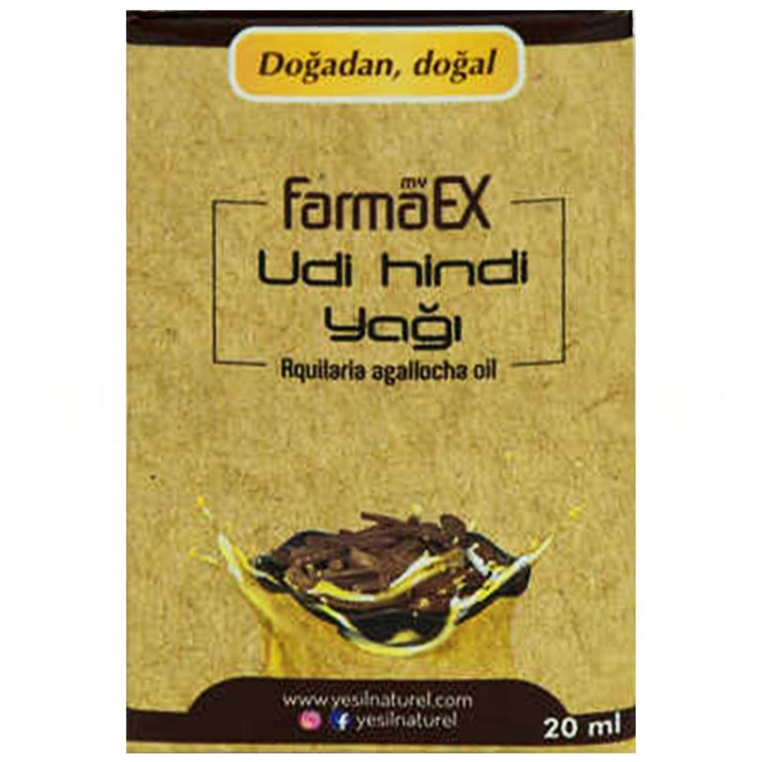 Yeşil Naturel Farmaex Doğal Udi Hindi Yağı 20 ml