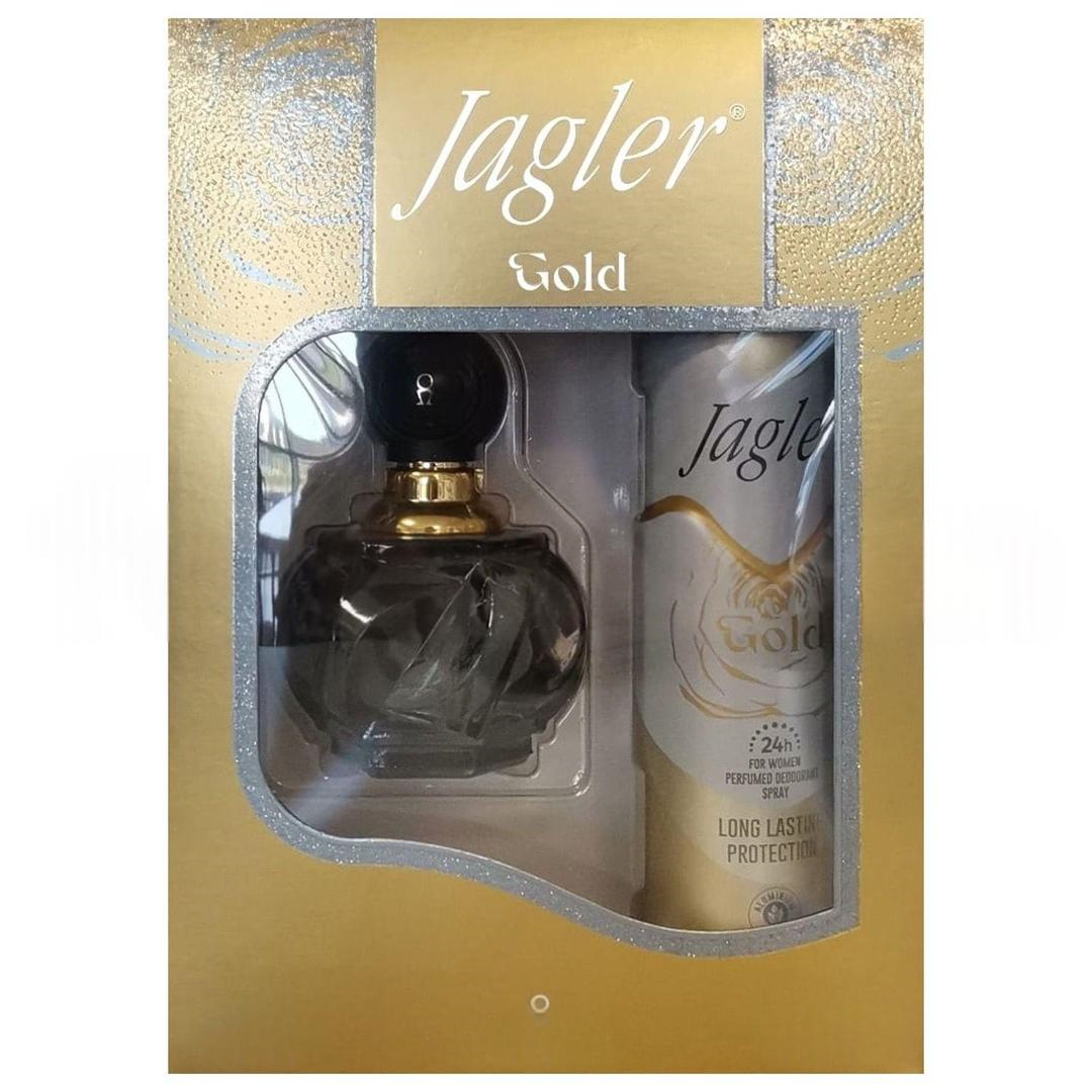 Jagler For Women Gift Set Gold Deodorant 60 ml + 150 ml