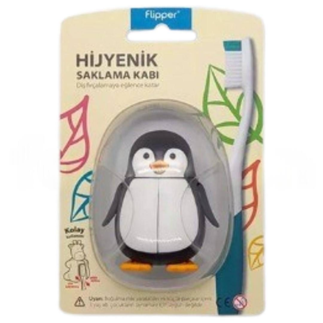 Flipper Hijyenik Diş Fırçası Kabı Penguen