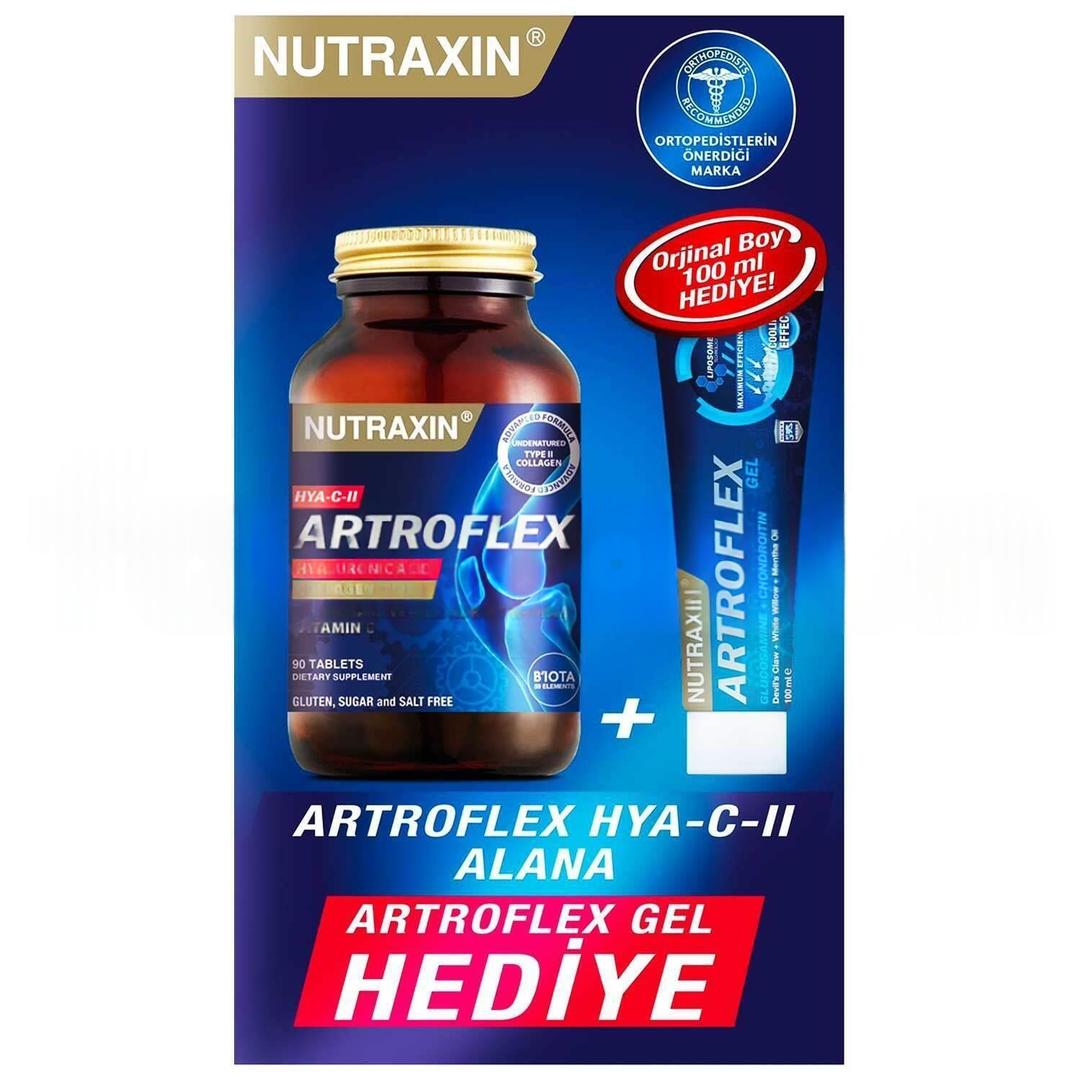 Nutraxin Artroflex HYA-CII 90 Tablet + Artroflex Jel 100 ml - Avantajlı Paket