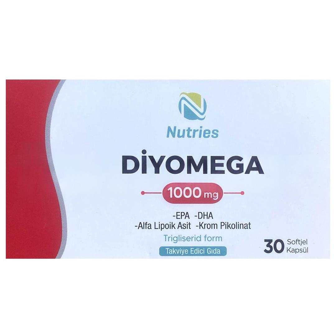 Nutries Diyomega 30 Kapsül