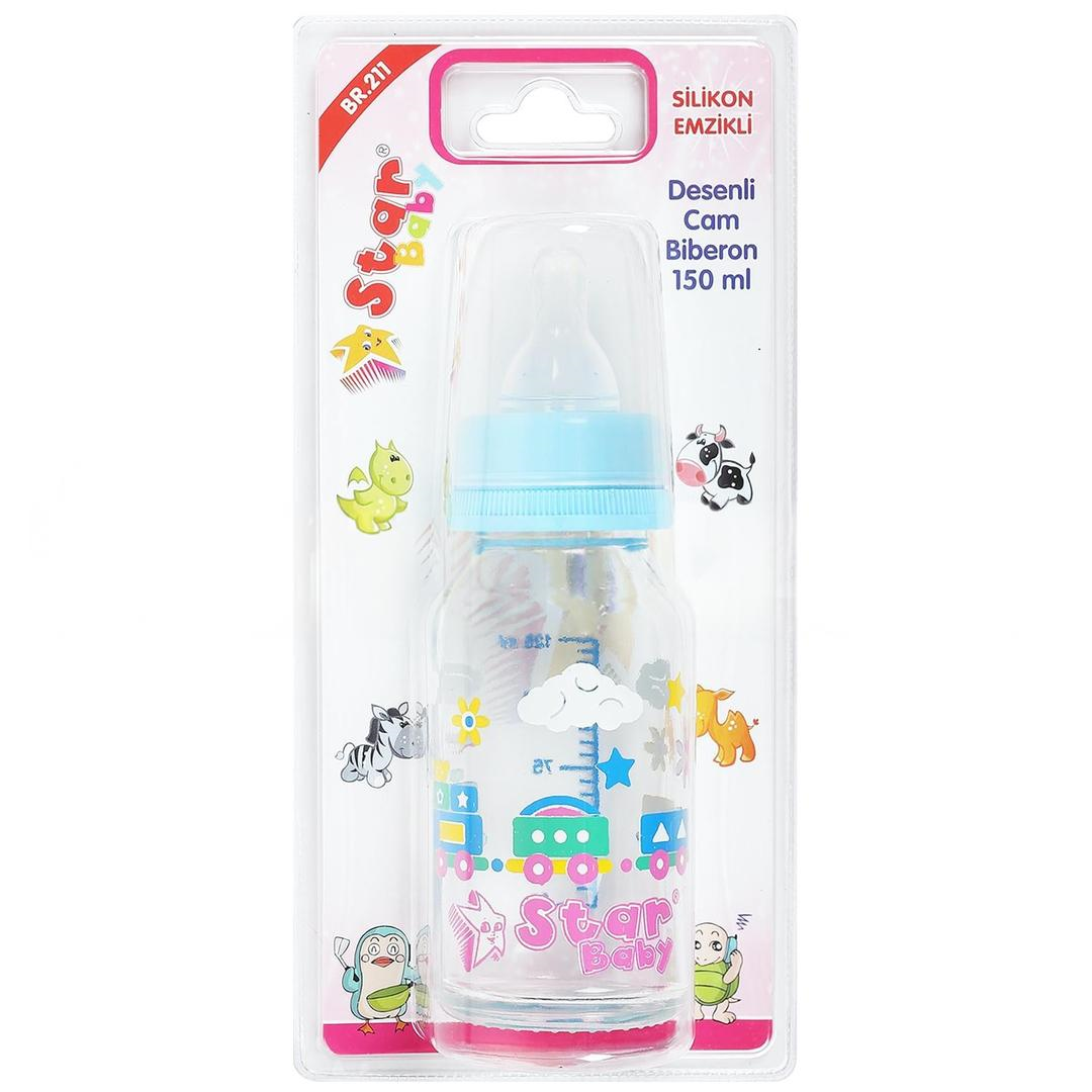 Star Baby Cam Desenli Biberon 150 ml