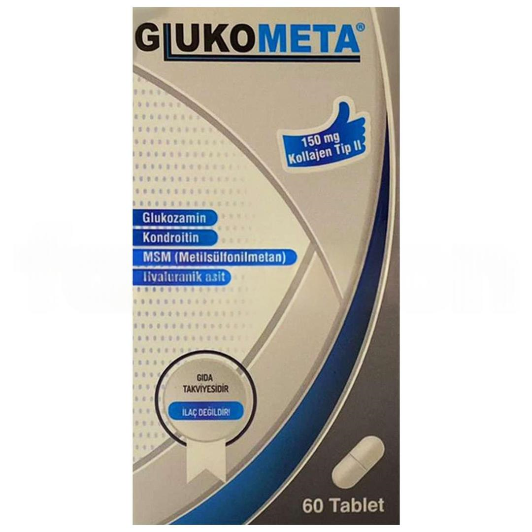 Glukometa Glukozamin Kondroitin MSM Hyaluranik Asit 60 Tablet