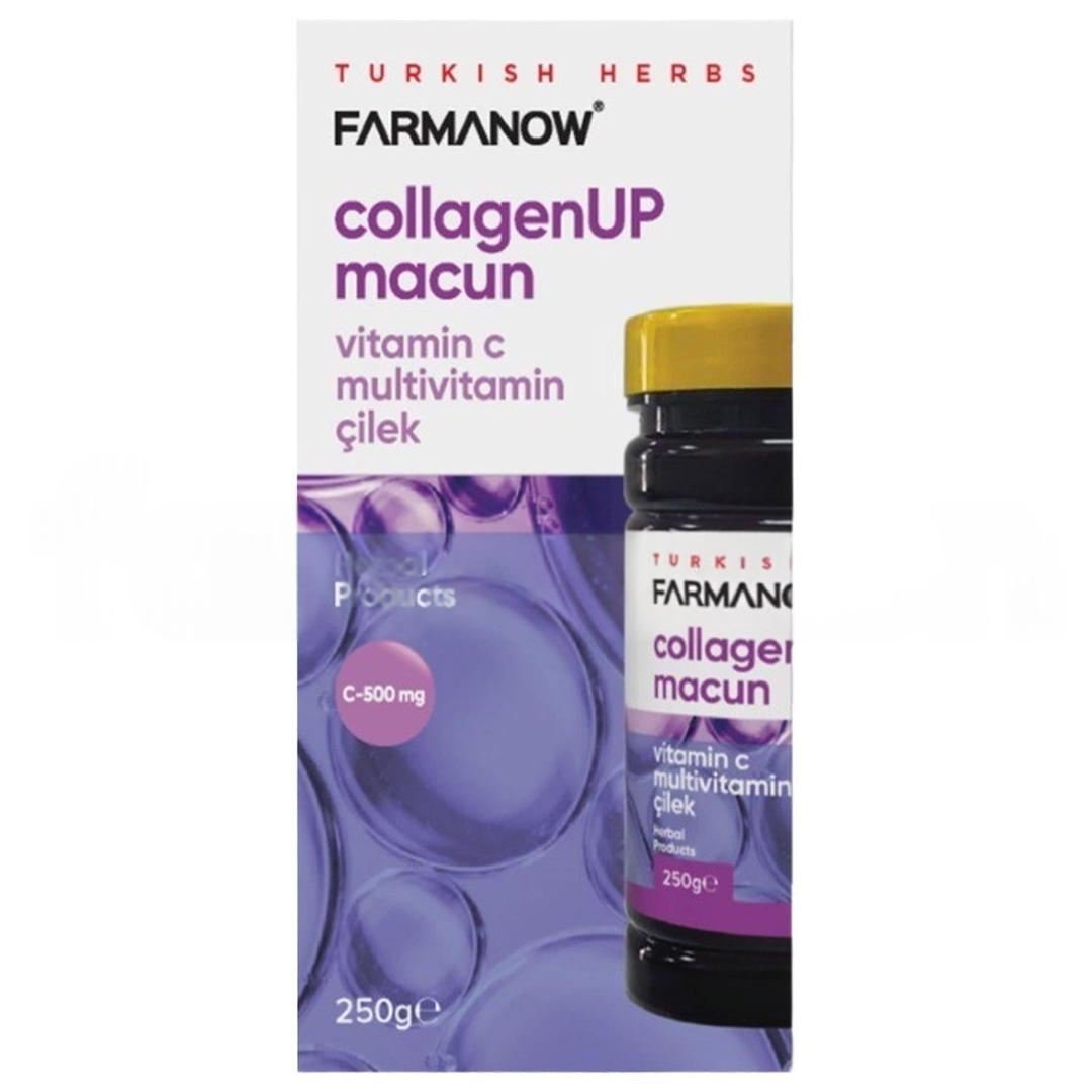Farmanow Collagenup Vitamin C Multivitamin Çilek Bitkisel Macun 250 gr