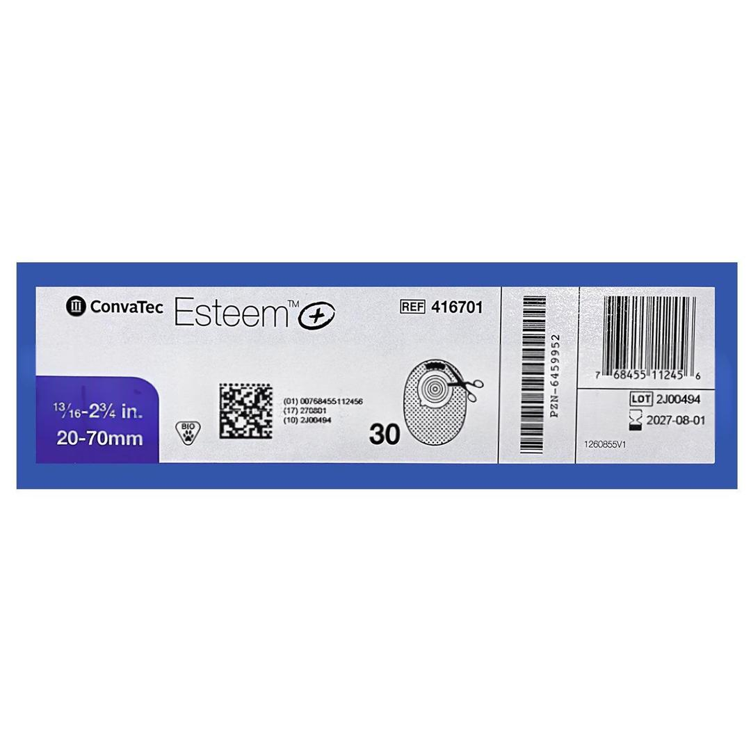 Convatec 416701 Kolostomi-İleostomi Torbası Tek Parça Boşaltmasız 20/70 mm 30'lu - 1 Kutu