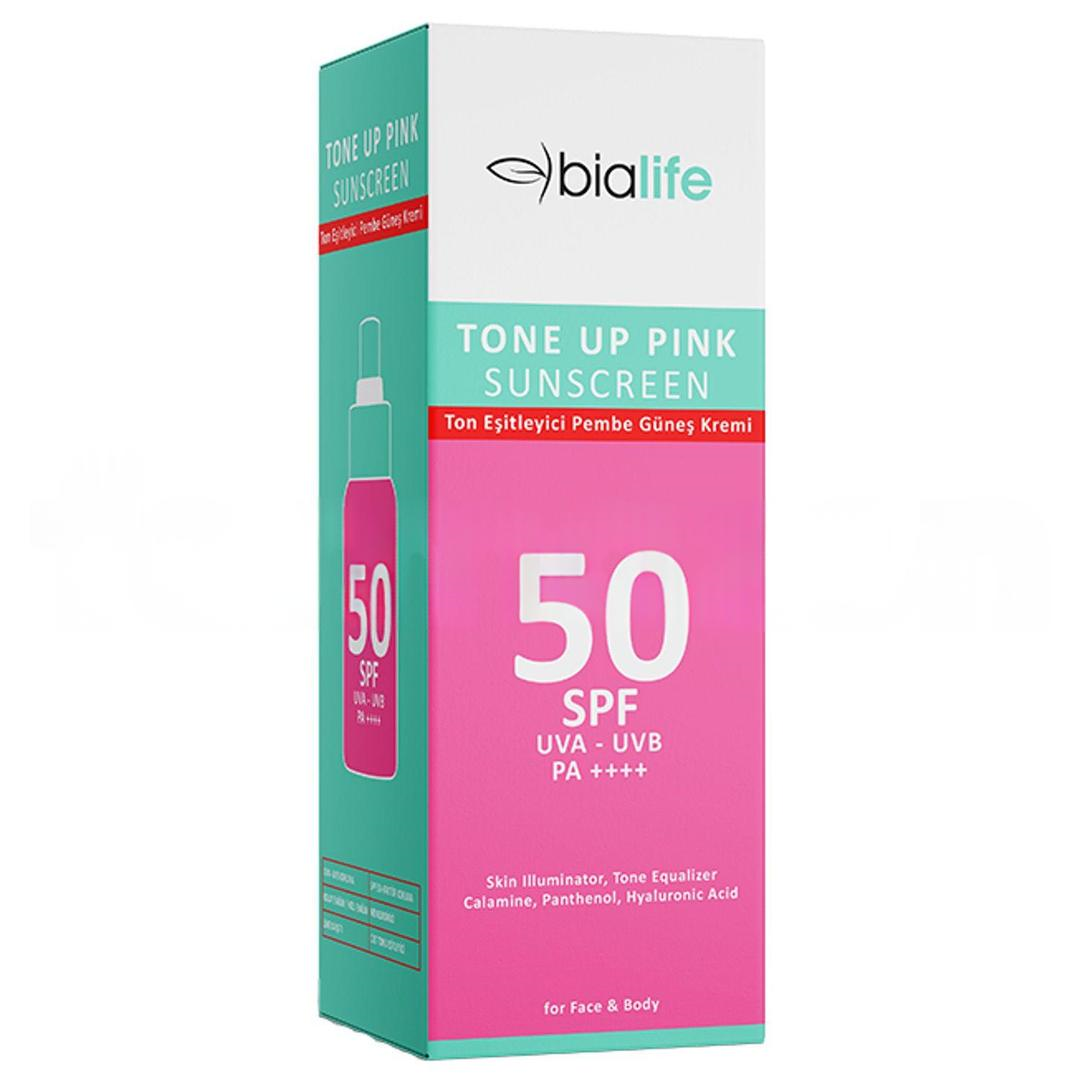 Bialife Ton Eşitleyici Pembe Güneş Kremi SPF50+ 50 ml