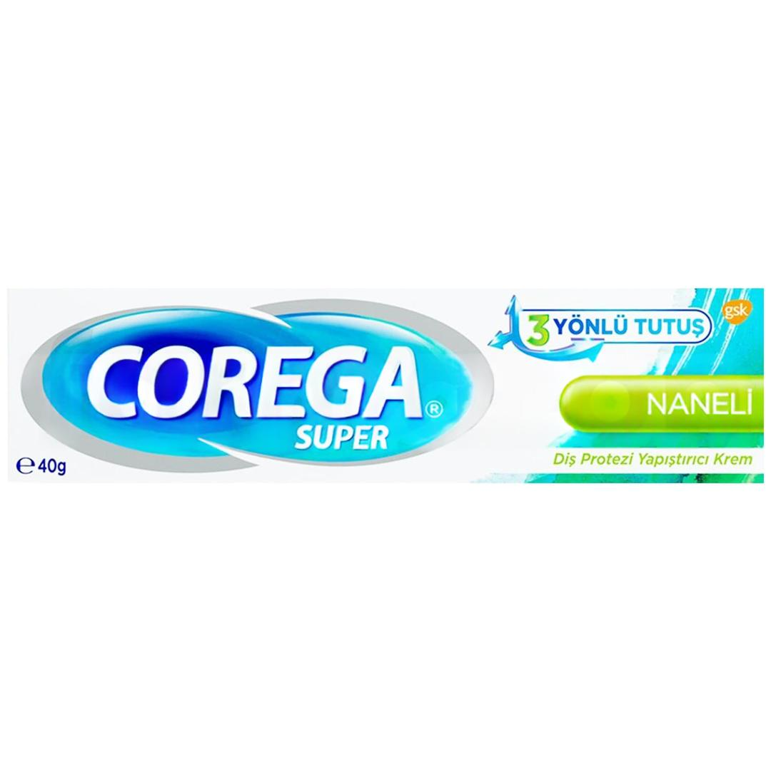 Corega Süper Protez Yapıştırıcı Naneli Krem 40 gr - Eski Ambalaj