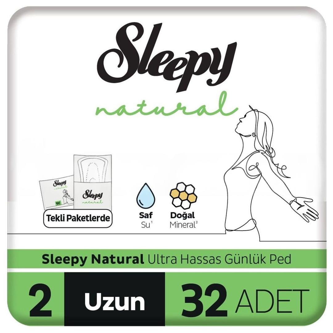 Sleepy Natural Ultra Hassas Günlük Ped Uzun 32'li