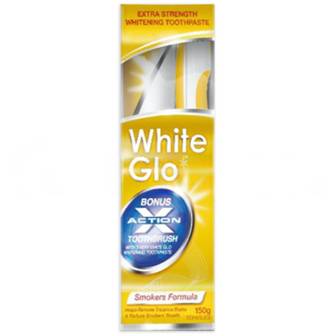 White Glo Smokers Formula Diş Macunu 150 gr + Esnek Kürdan + Fırça