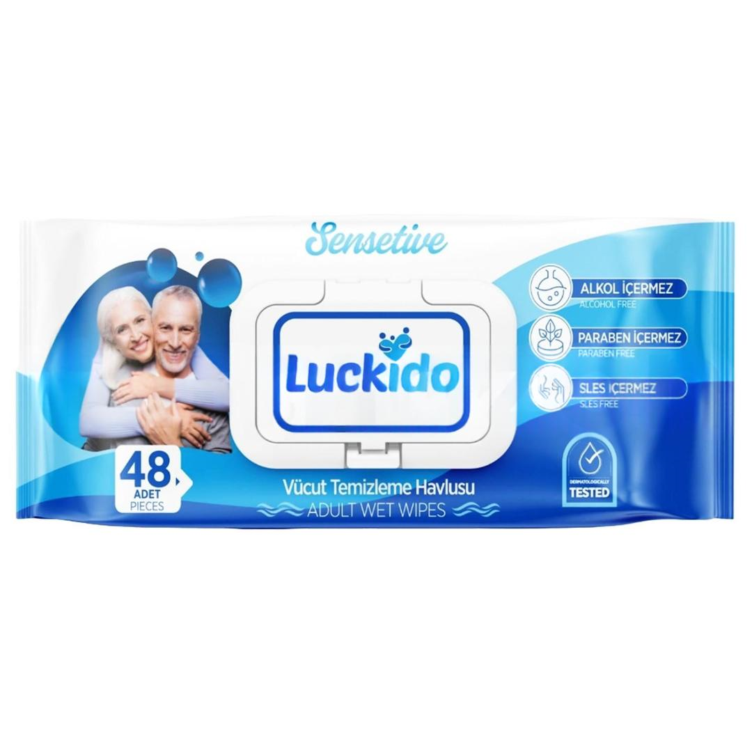 Luckido Vücut Temizleme Havlusu 48'li - Eski Ambalaj