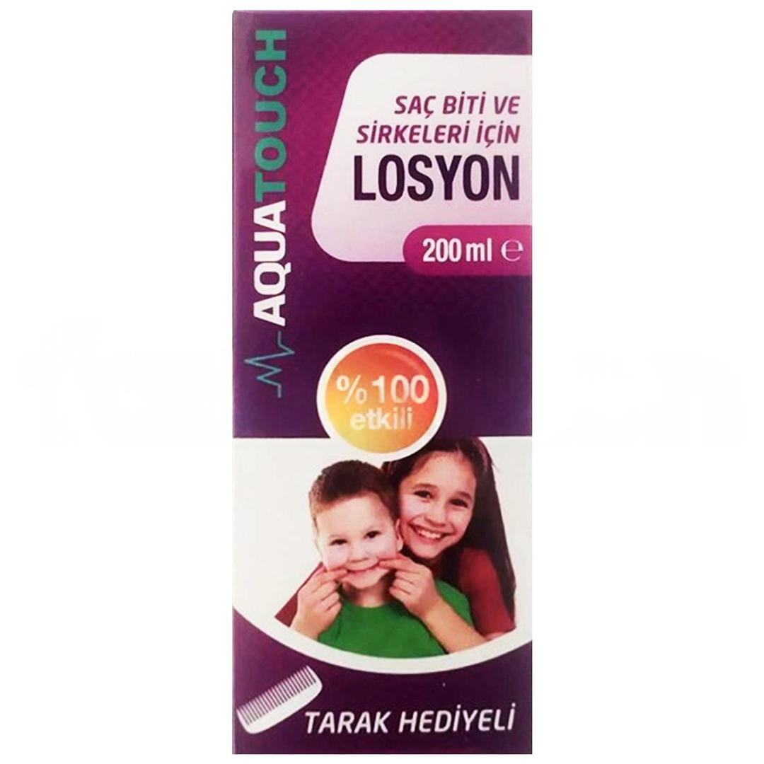 Aqua Touch Saç Biti ve Sirkeleri İçin Losyon 200 ml + Tarak Hediyeli