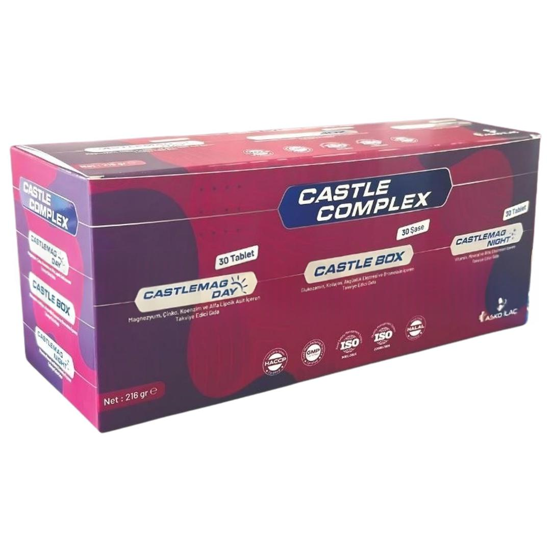 Castle Complex - Castle Mag Day 30 Tablet + Castle Mag Night 30 Tablet + New Castle Box 30 Şase