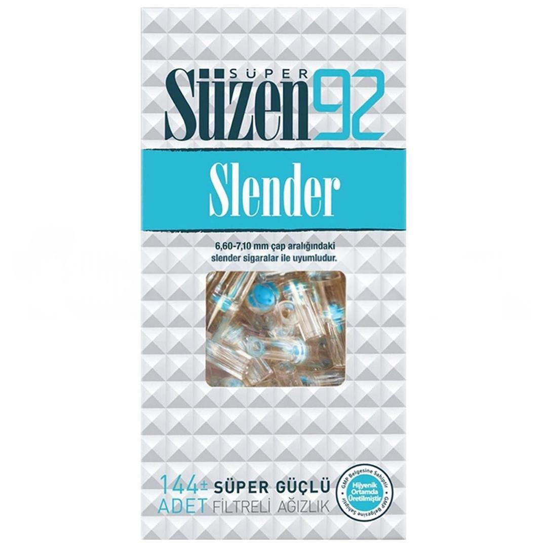 Süzen 92 Slender Filtreli Sigara Ağızlığı 144'lü