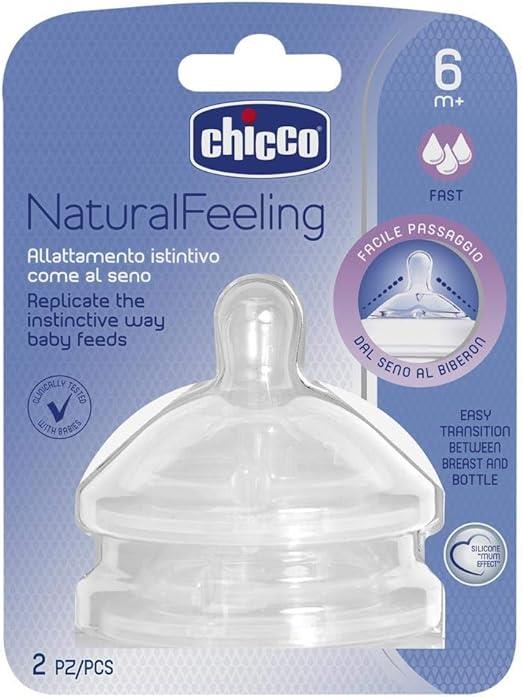 CHICCO.013 NATURALFEELING BİBERON EMZİĞİ 6 AY+ HIZLI AKIŞ 2'Li