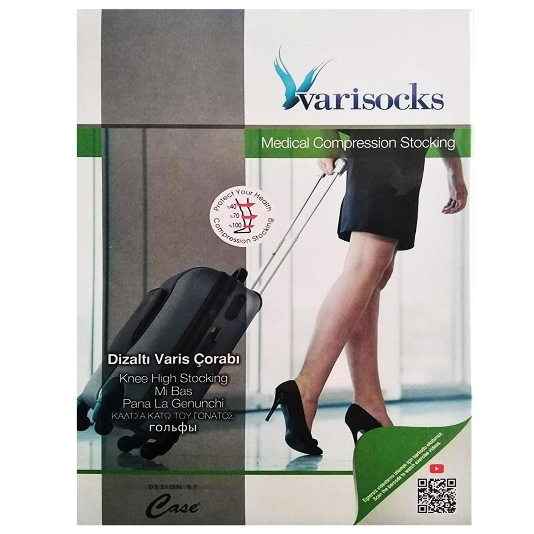 Varisocks Diz Altı Orta Basınç Varis Çorabı Ten Rengi No: 6